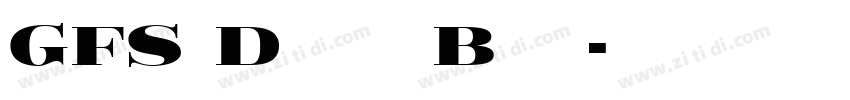 GFS Didot Bold字体转换